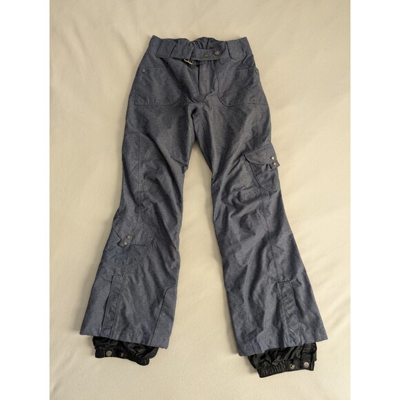 Columbia Titanium Omni-Tech Snowboard Ski Pants Women's XS Blue Insulated Rose - Picture 1 of 8